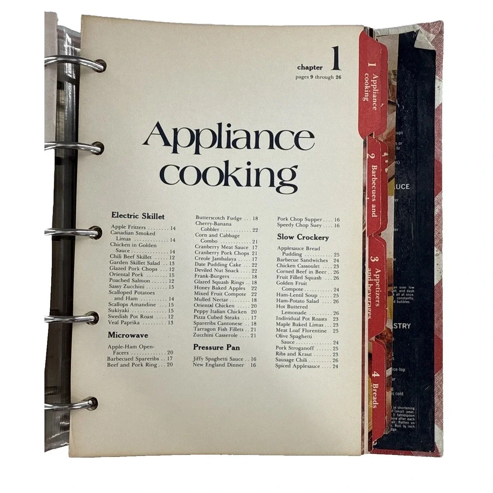 Better Homes and Gardens New Cook Book 1977 5 Ring Binder Fourth Printing